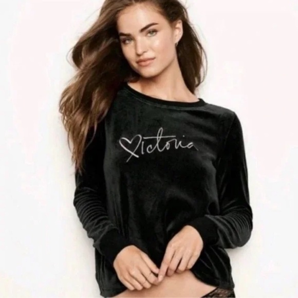 Victoria's Secret Sweaters - VICTORIA'S SECRET Velvet Sweater Top with Flap Open Back NEW WITH TAG